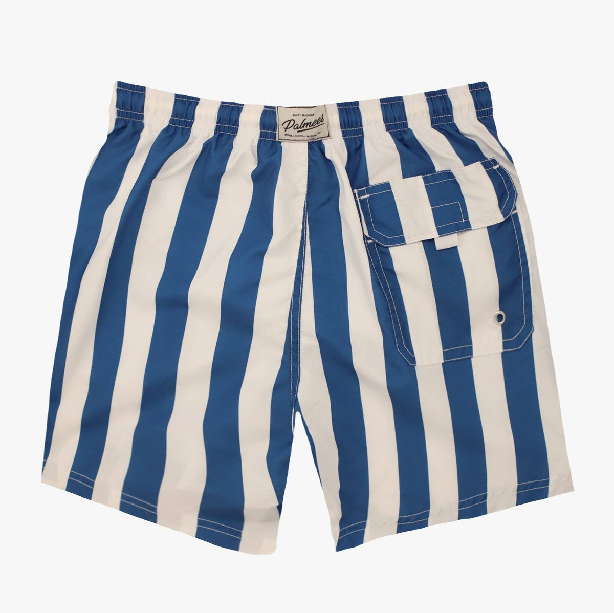 Blue Stripes Swim Short: Blue / XL (34-35)
