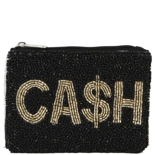Fully Seed Bead CASH Bag