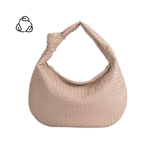 Brigitte Large Nude Recycled Vegan Shoulder Bag