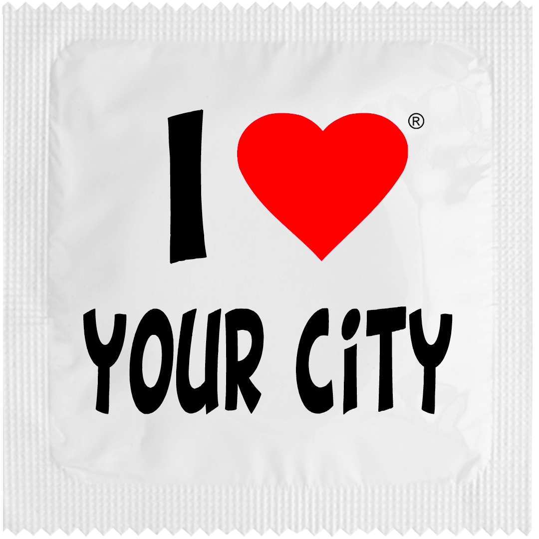 CUSTO:  I LOVE "YOUR CITY" WHITE