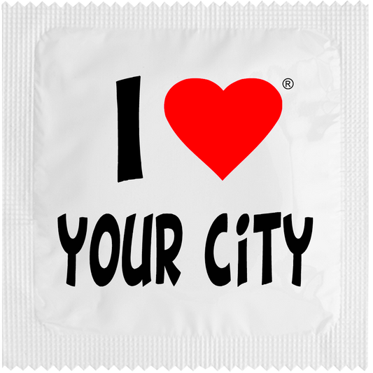 CUSTO:  I LOVE "YOUR CITY" WHITE