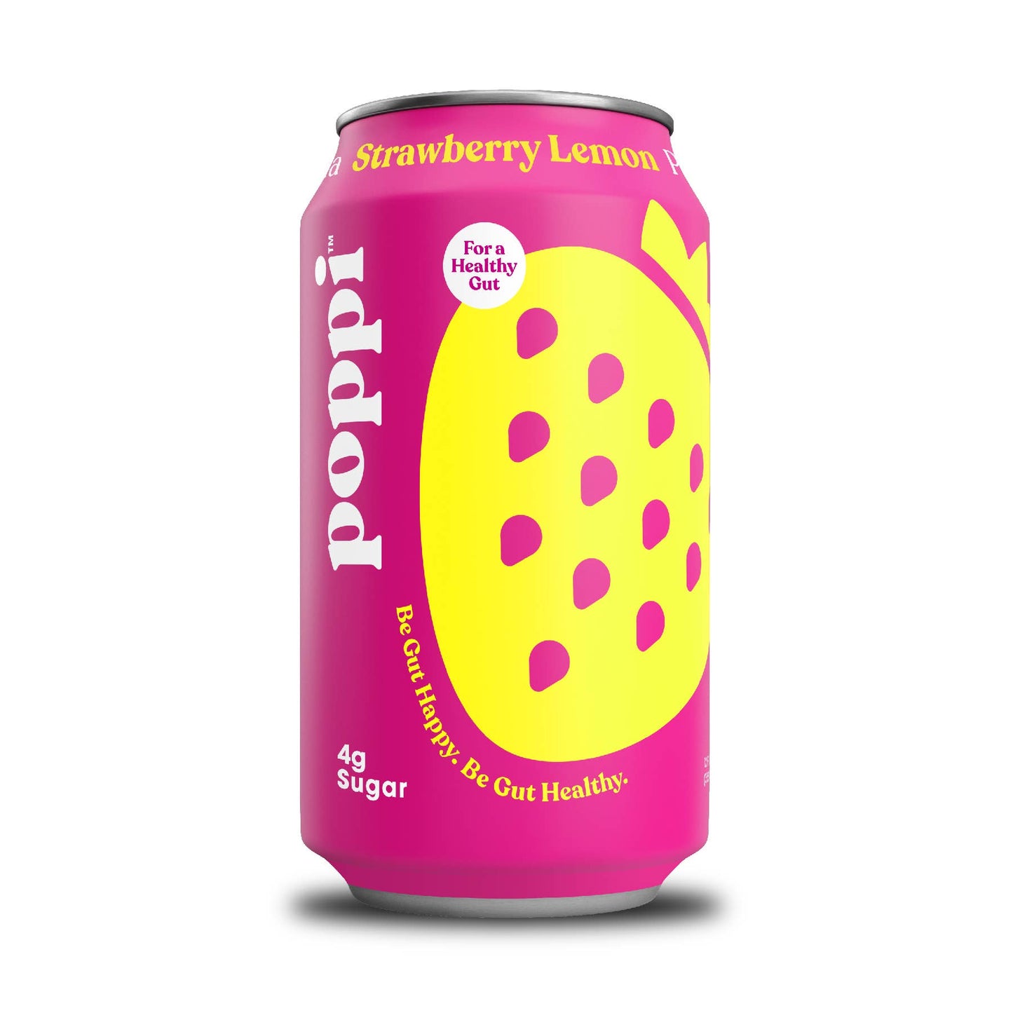 Poppi Prebiotic Soda, Strawberry Lemon, 12oz