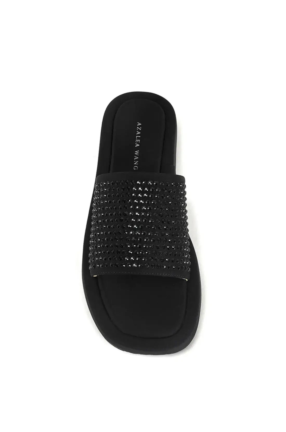 ISLANDTIME-BLACK FLATFORM SANDAL