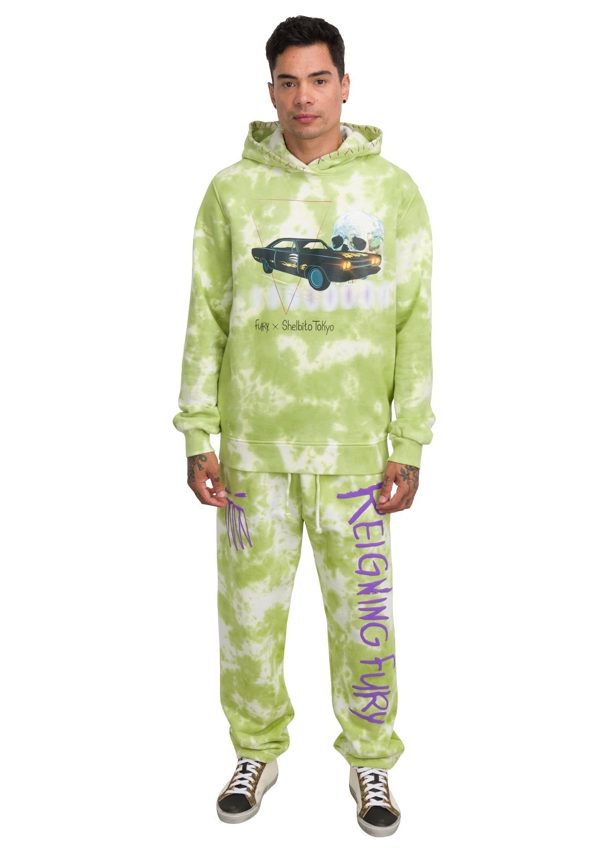 SHELBITO LIME TIE DYE JOGGER
