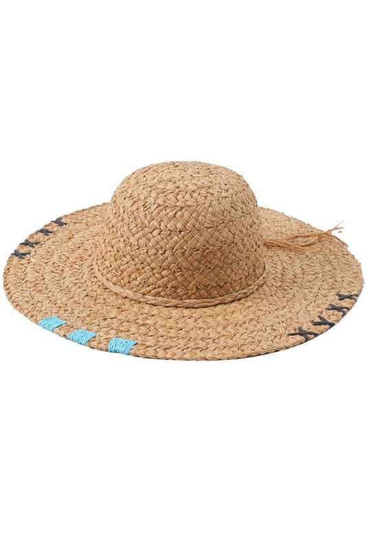 Natural Raffia Straw Floppy Sun Hat