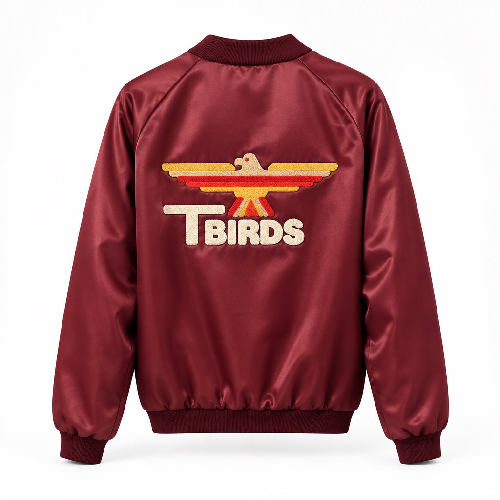 Maroon Nylon Bomber - PV