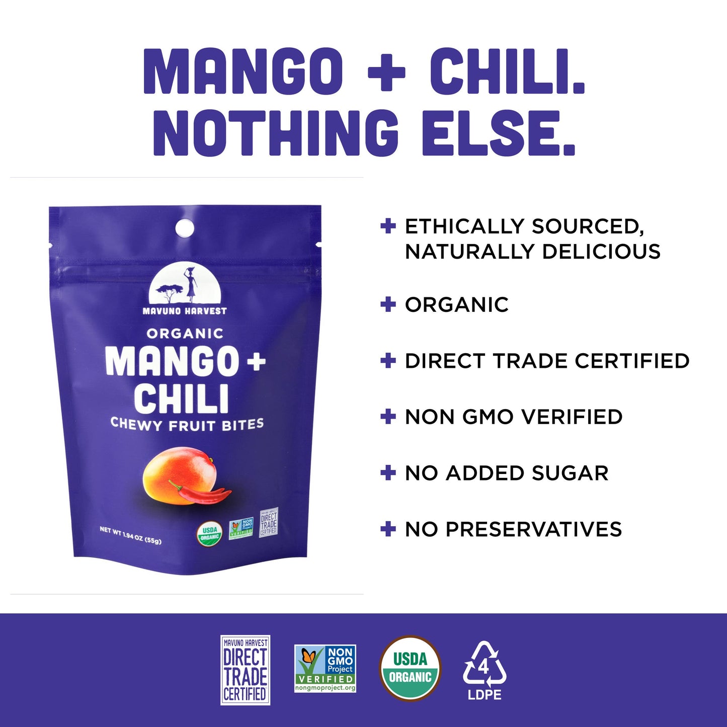 Organic Mango + Chili Fruit Bites