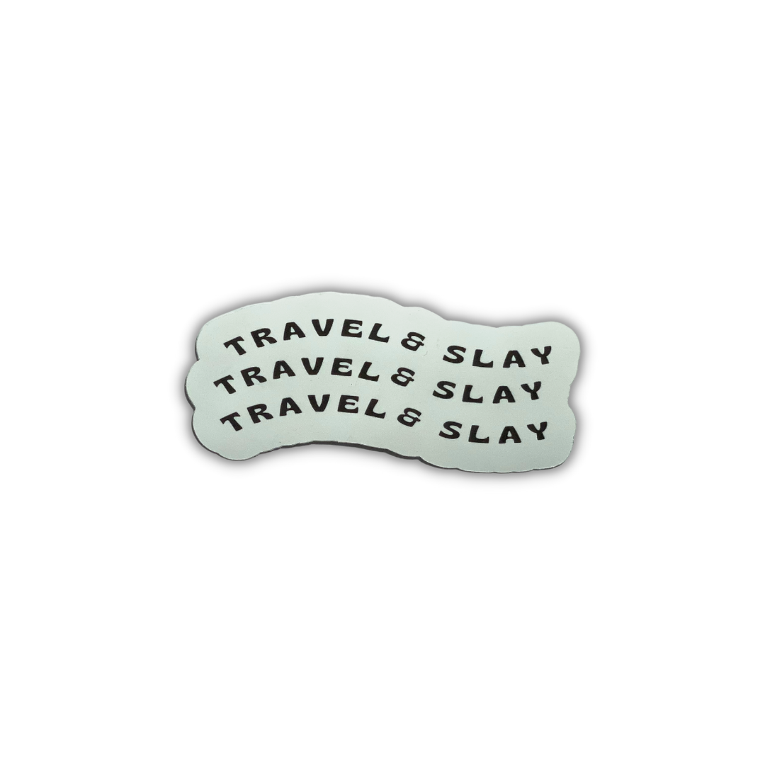 Travel & Slay Matte Vinyl Sticker