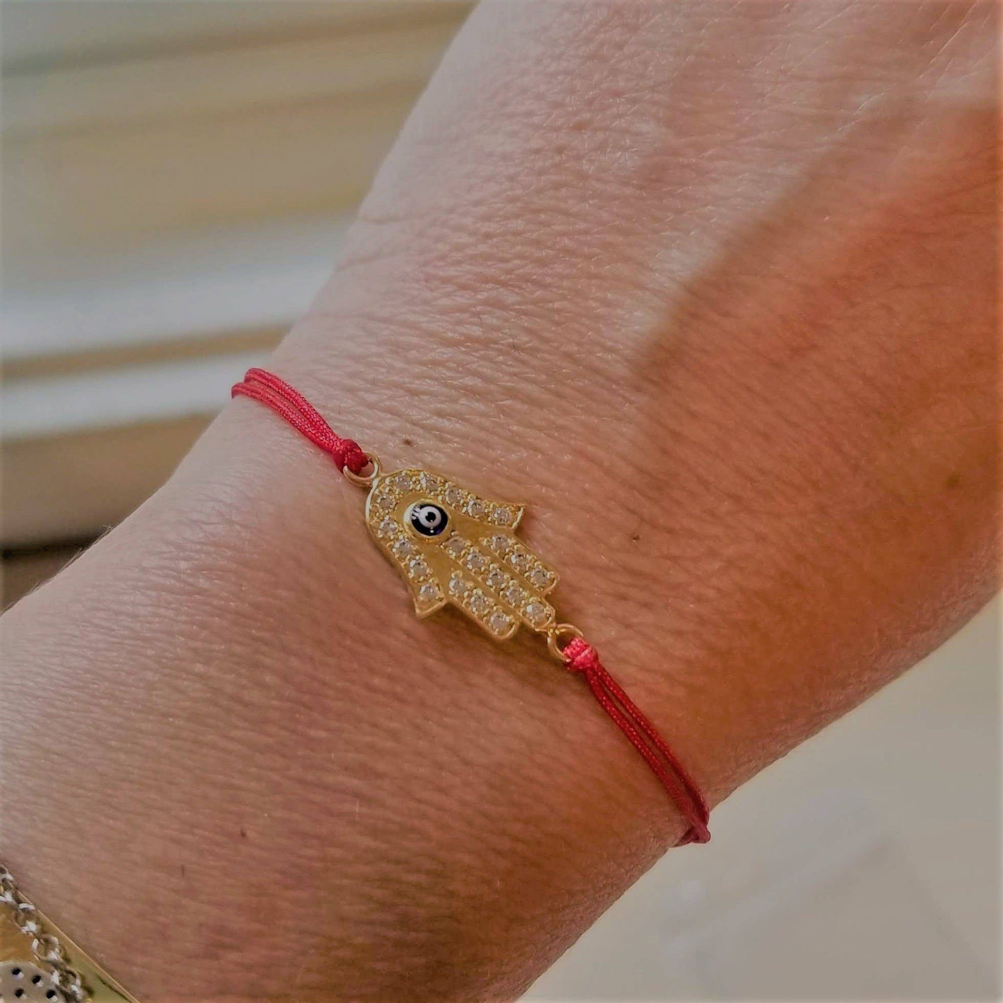 Red String Hamsa Lucky Protection Bracelet