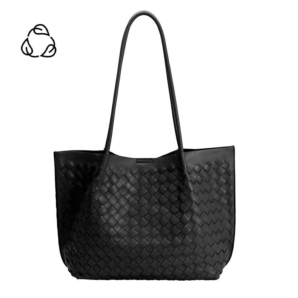 Victoria Black Recycled Vegan Tote Bag