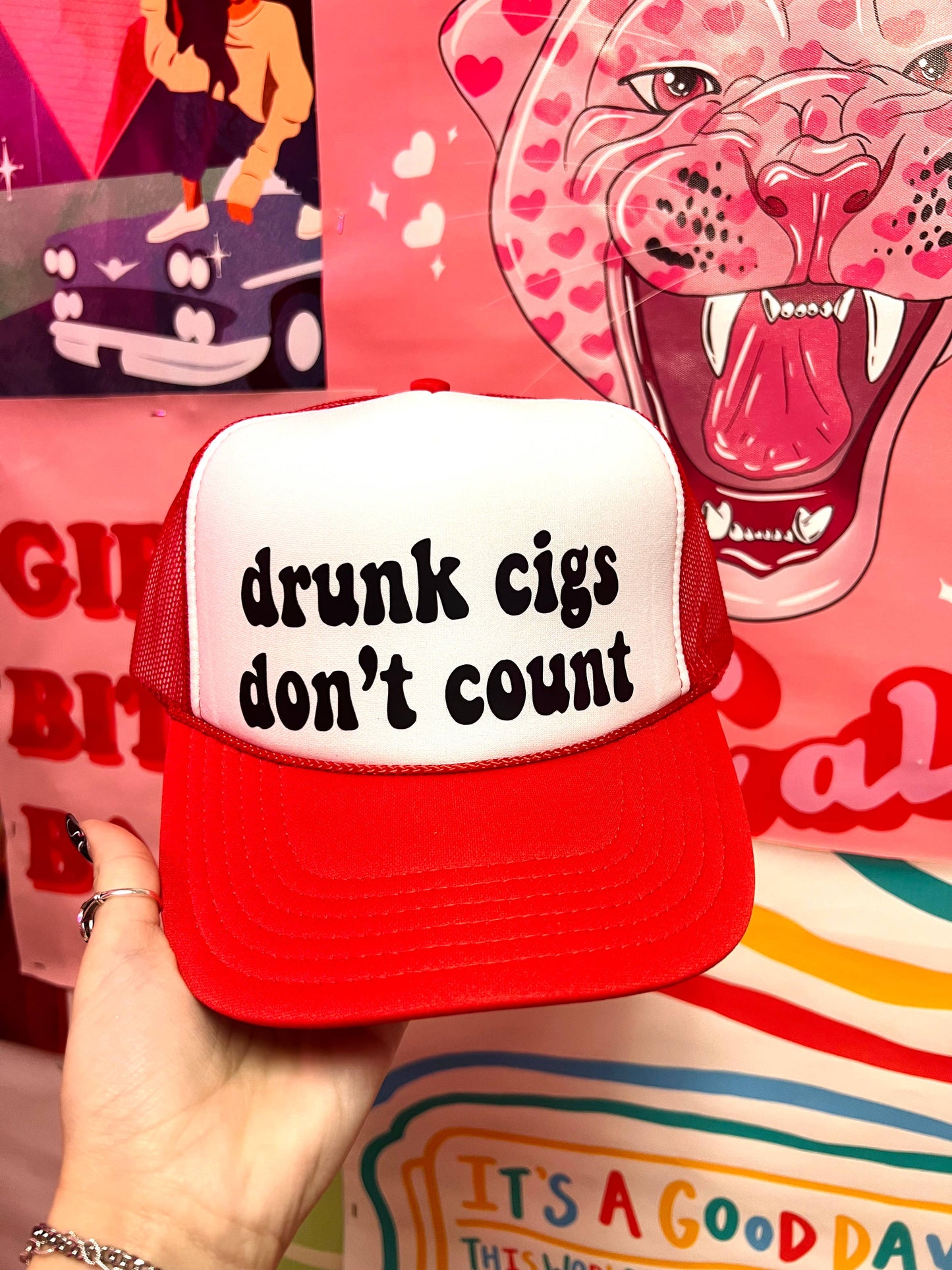 Drunk Cigs Don't Count - Trucker Hat