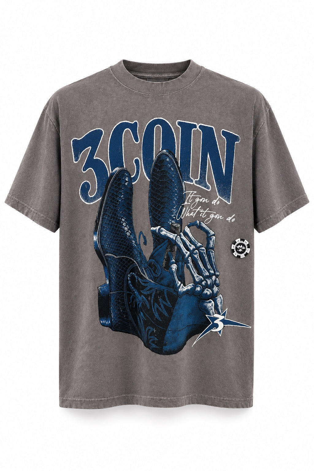 Cowboy Boots TShirt - Grey
