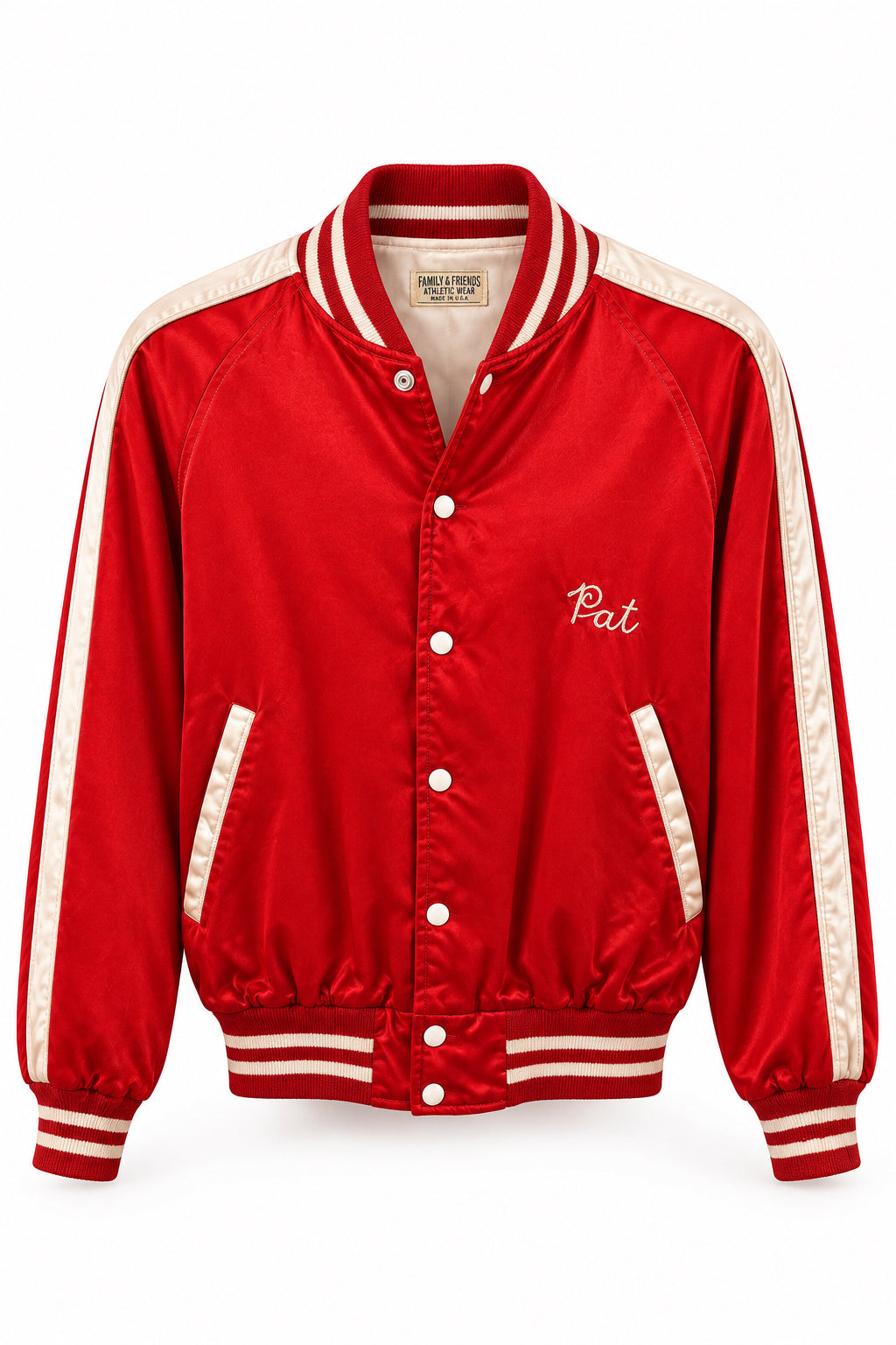 Satin Red Bomber