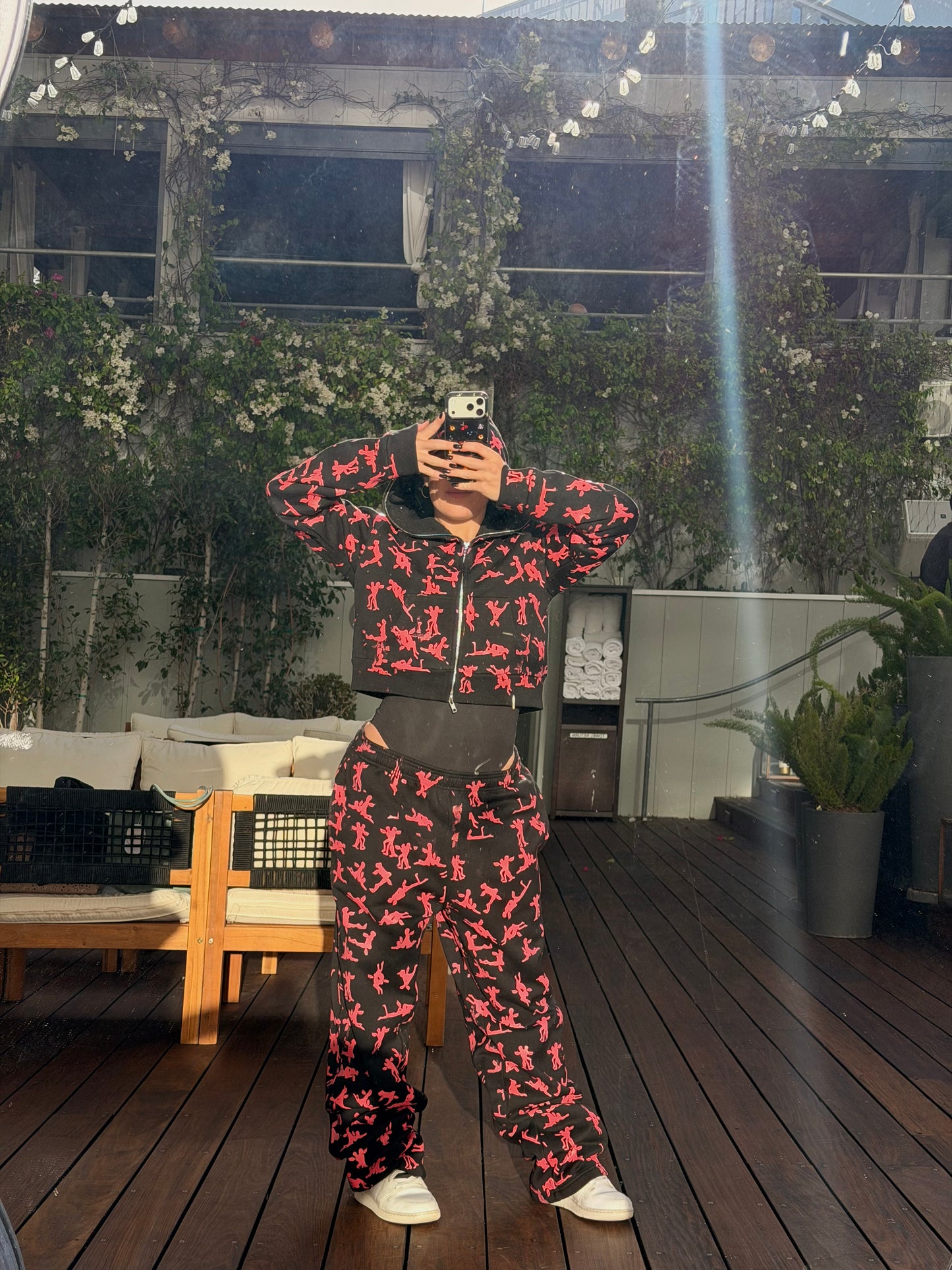 Black Red Hoodie