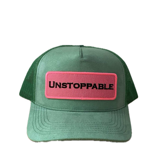 Mint Suede Trucker Hat