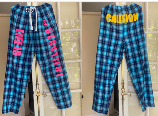 Flannel Pants Blue
