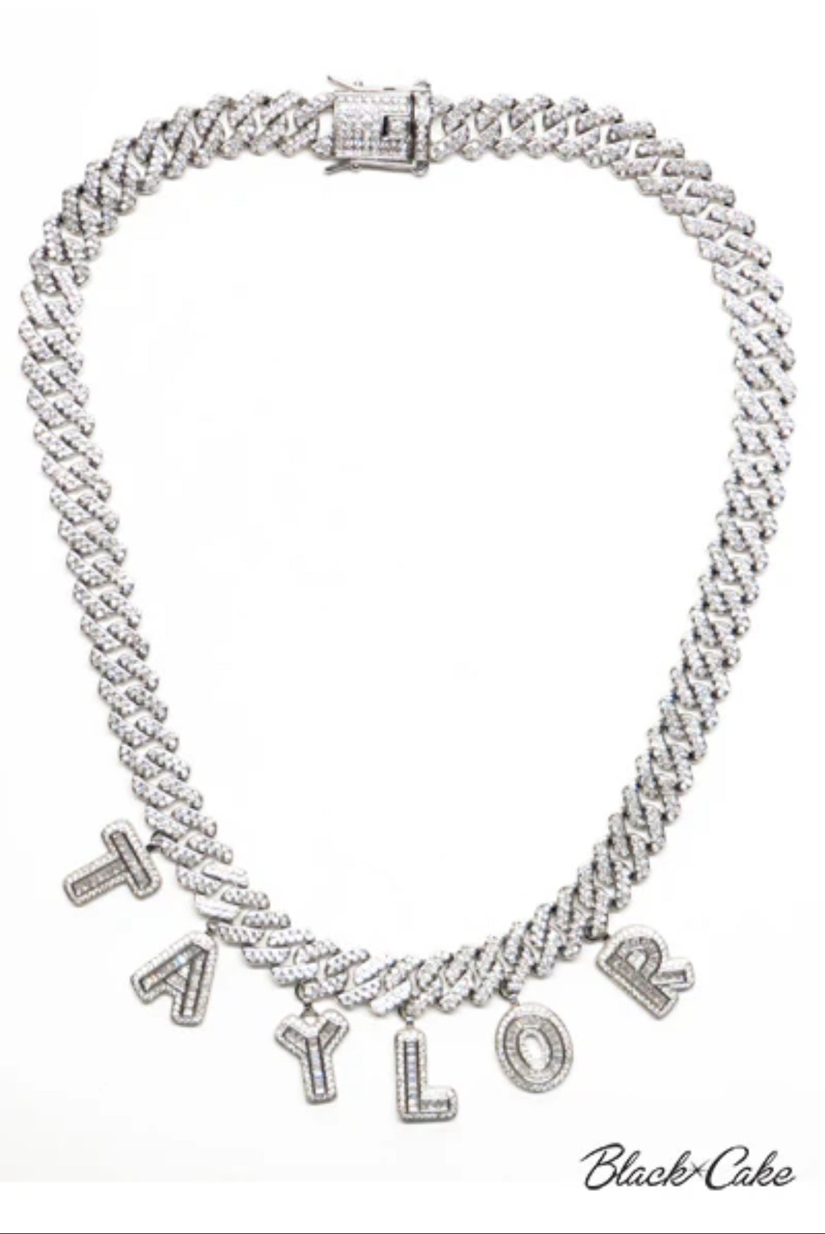 Taylor Silver Rhinestone Necklace