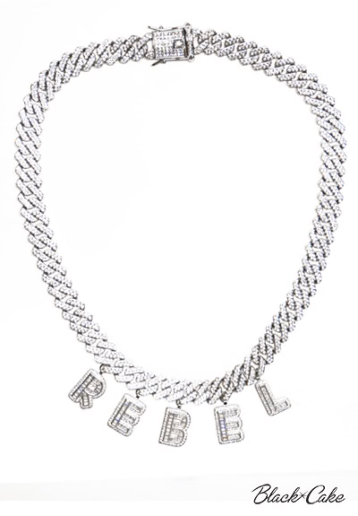 Rebel Silver Rhinestone Necklace