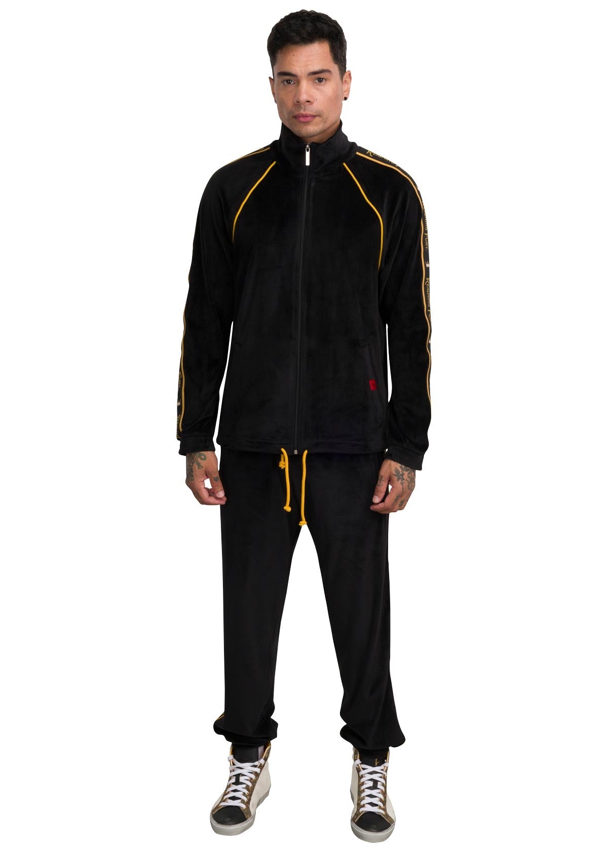 KING FURY VELOUR TRACKSUIT PANTS