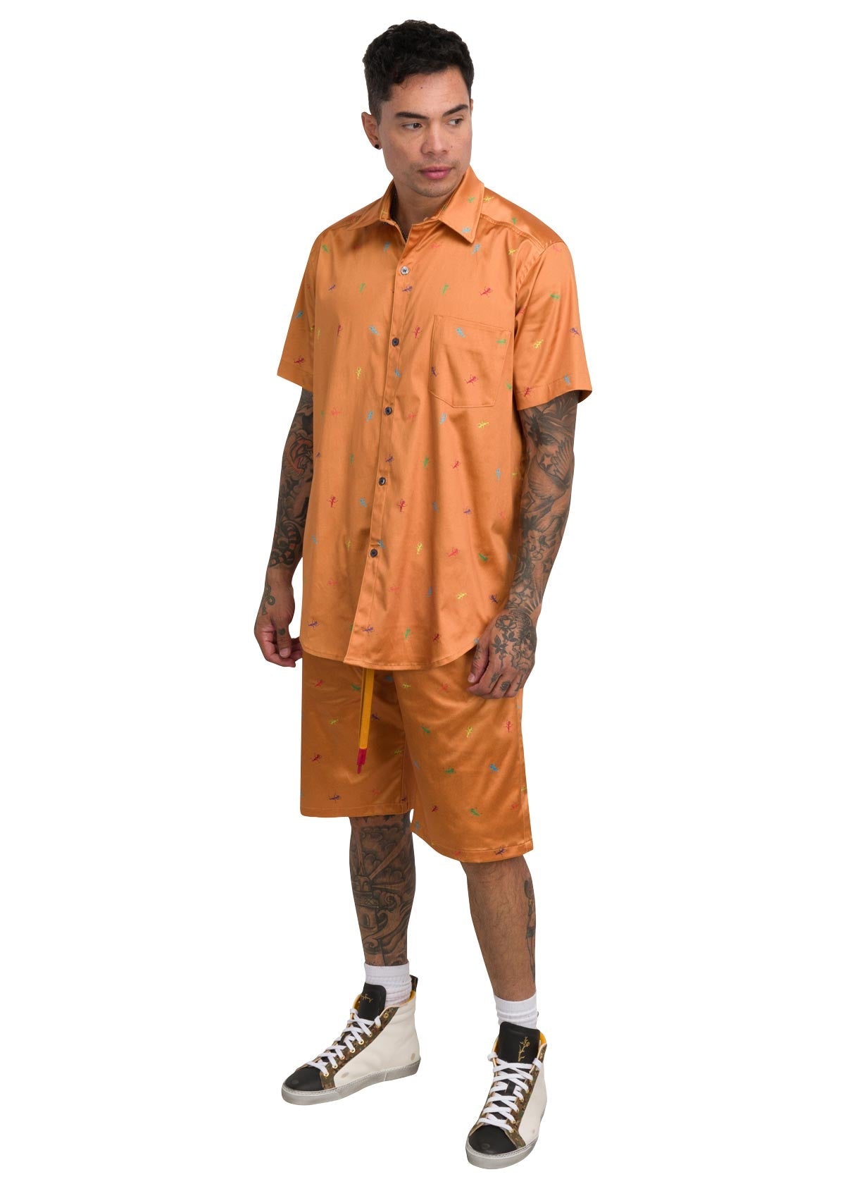 ORANGE RESORT SHIRT