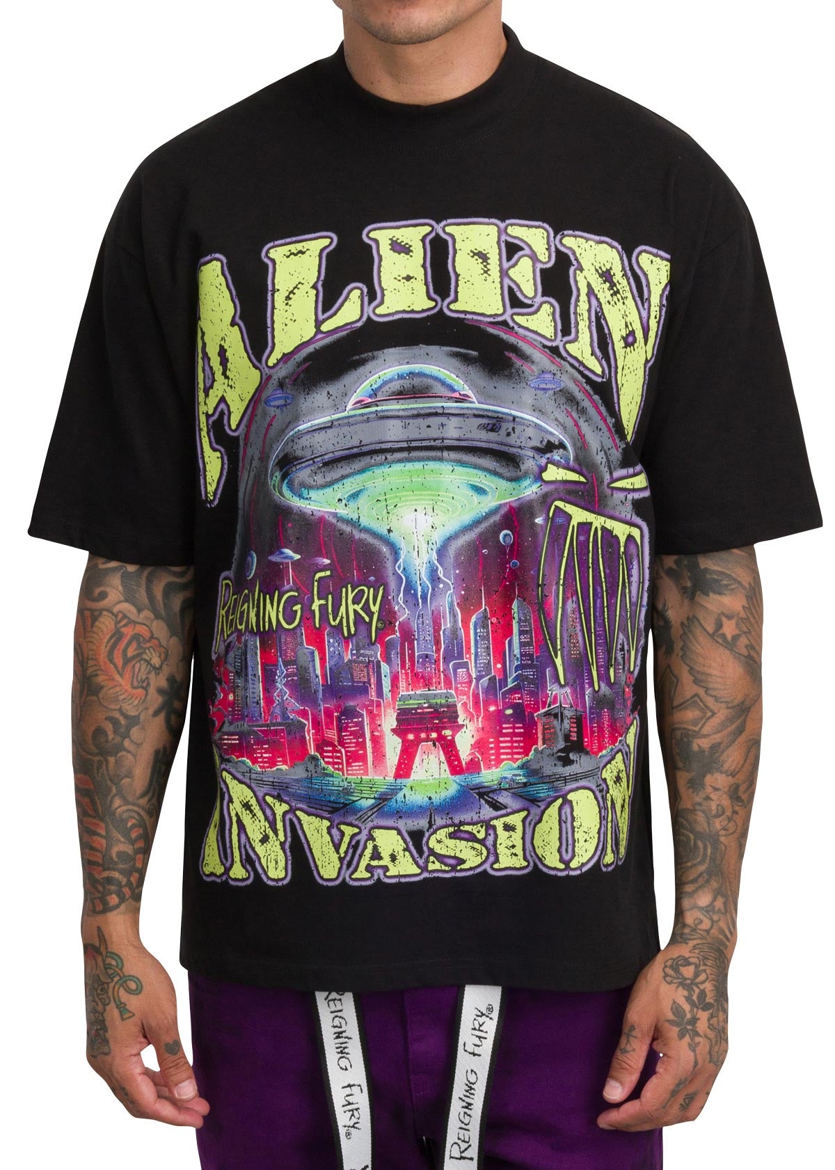 Alien Invasion Vintage Tee