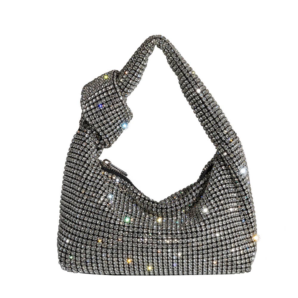 Reena Small Silver Top Handle Bag