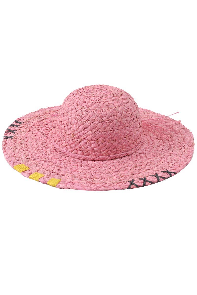 Natural Raffia Straw Floppy Sun Hat