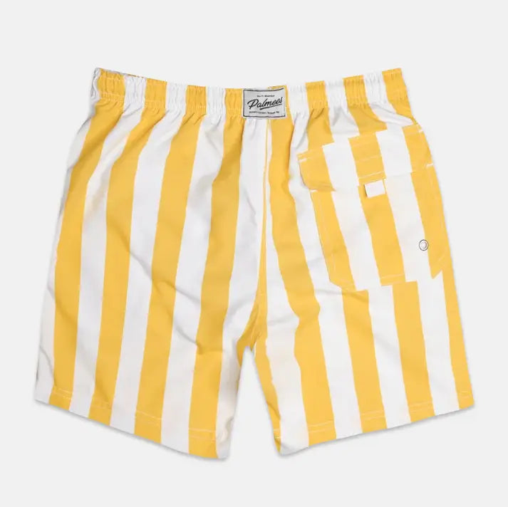 Yellow Stripes Swim Short
