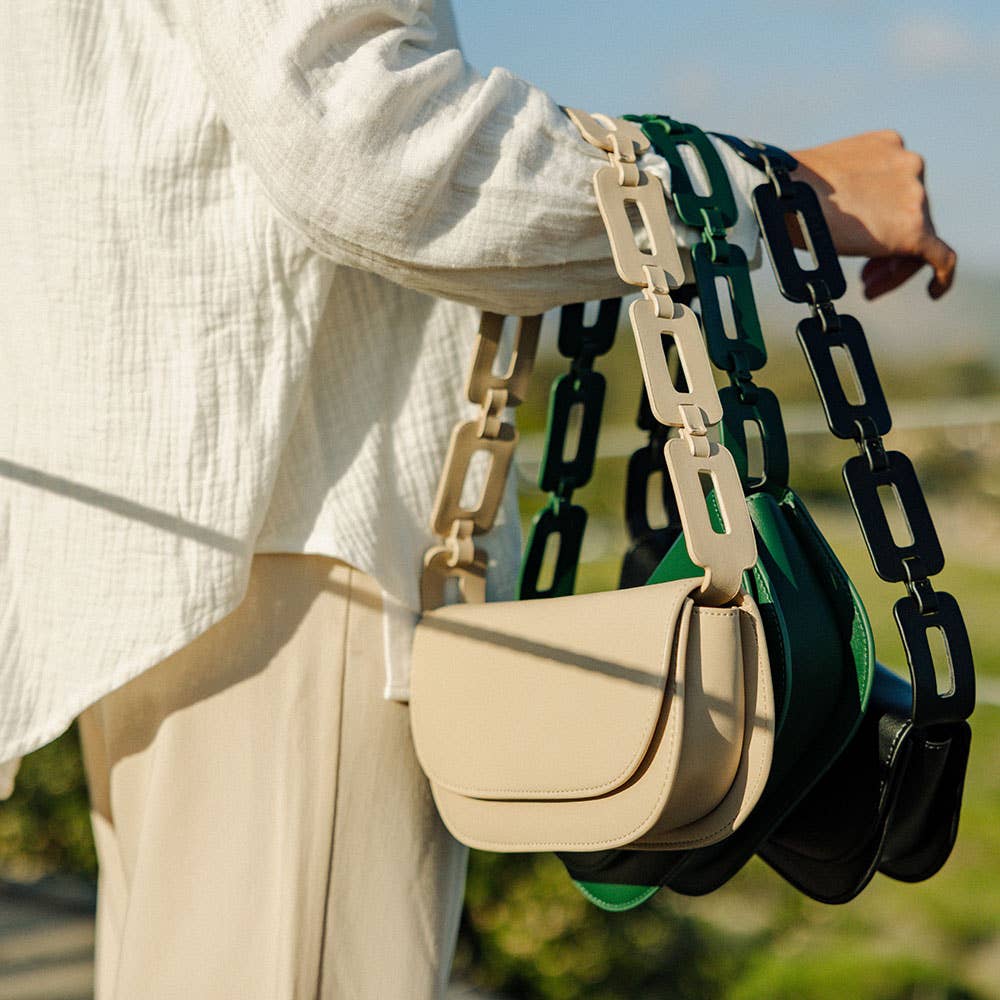 Inez Green Recycled Vegan Shoulder Bag