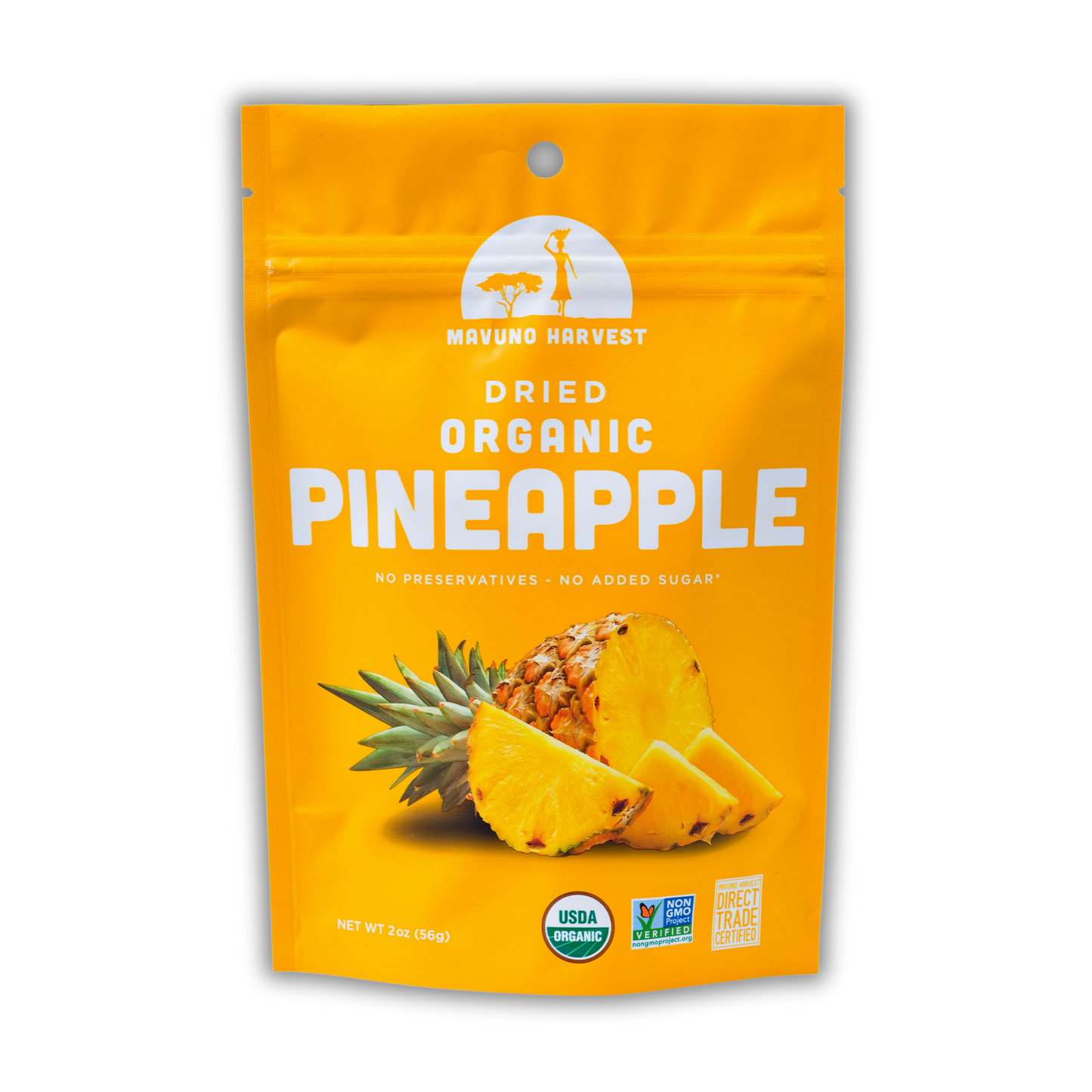 Organic Dried Pineapple: 2 OZ