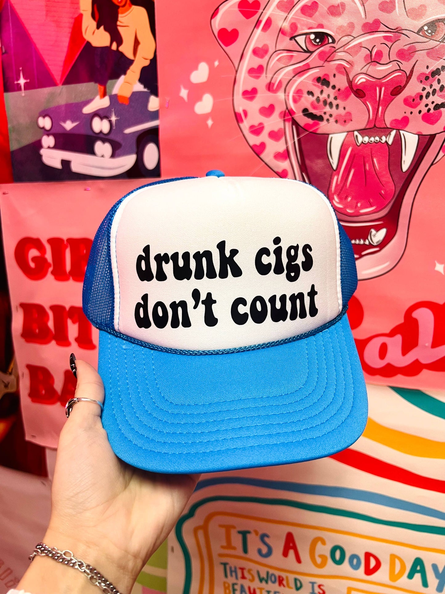 Drunk Cigs Don't Count - Trucker Hat