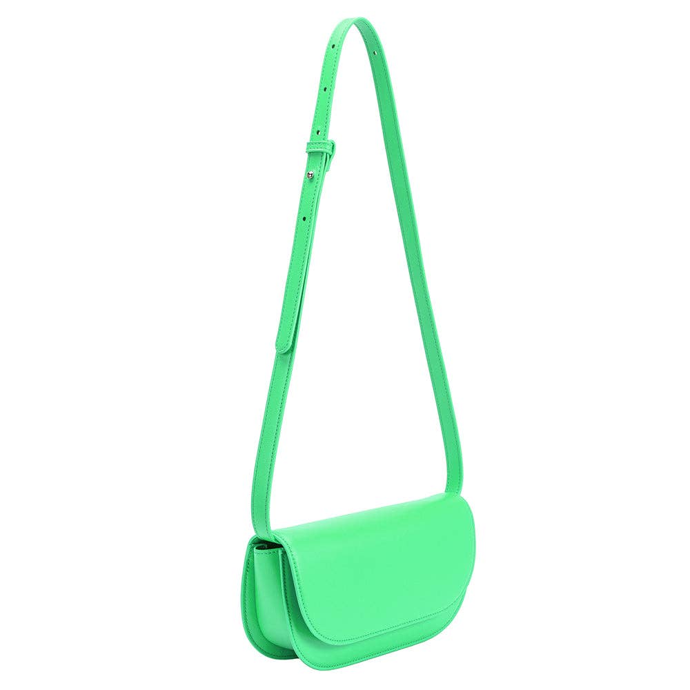 Inez Neon Green Small Crossbody Bag