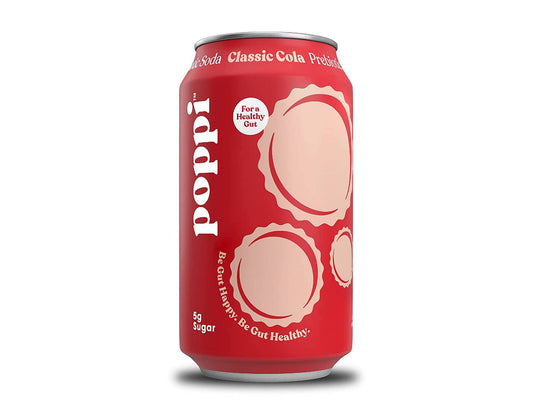 Poppi Prebiotic Soda, Classic Cola, 12oz