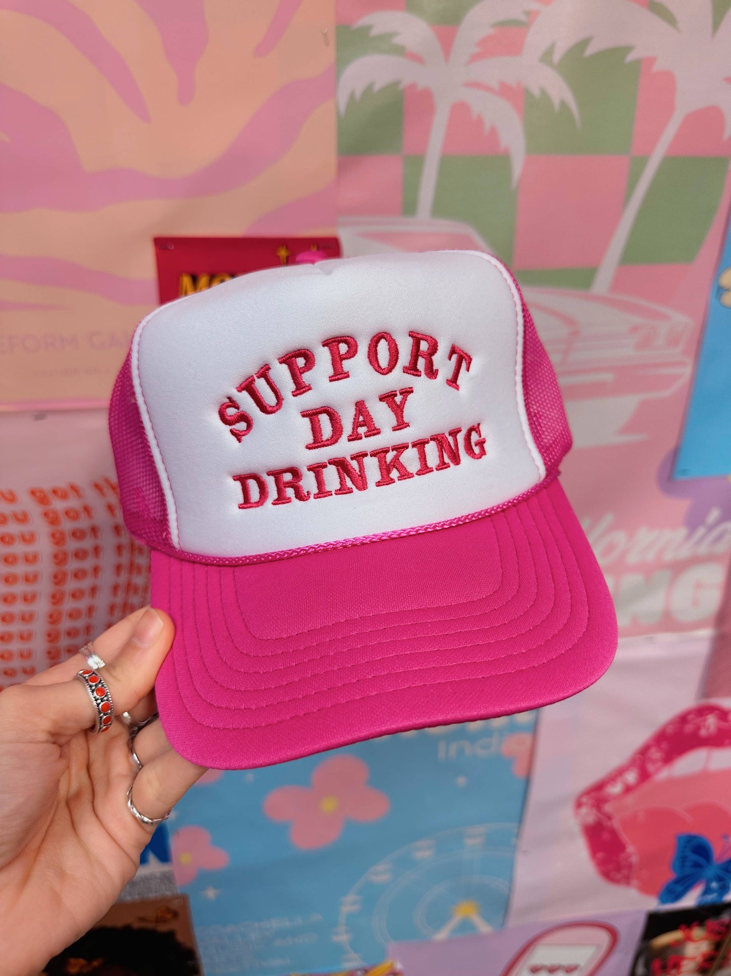 Support Day Drinking Trucker Hat