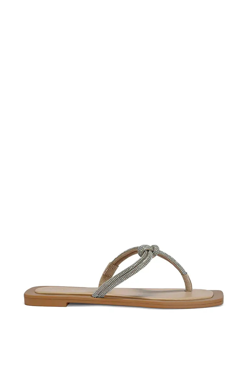 IVELLA-SILVER FLAT SANDAL