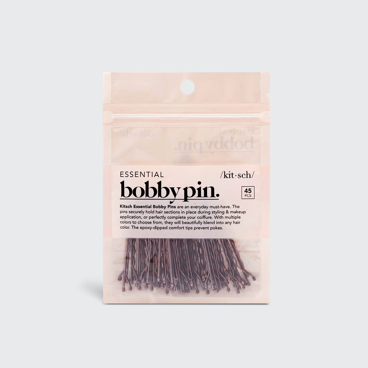 Essential Bobby Pins 45pc - Brown