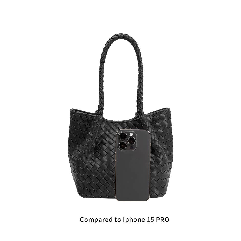 Anahi Silver Recycled Vegan Top Handle Bag