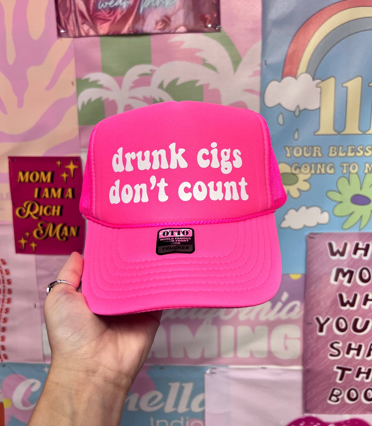 Drunk Cigs Don't Count - Trucker Hat