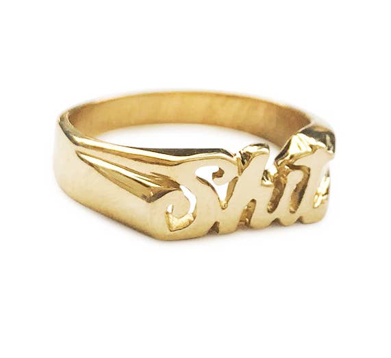 Shit 2 Ring: Brass / 8