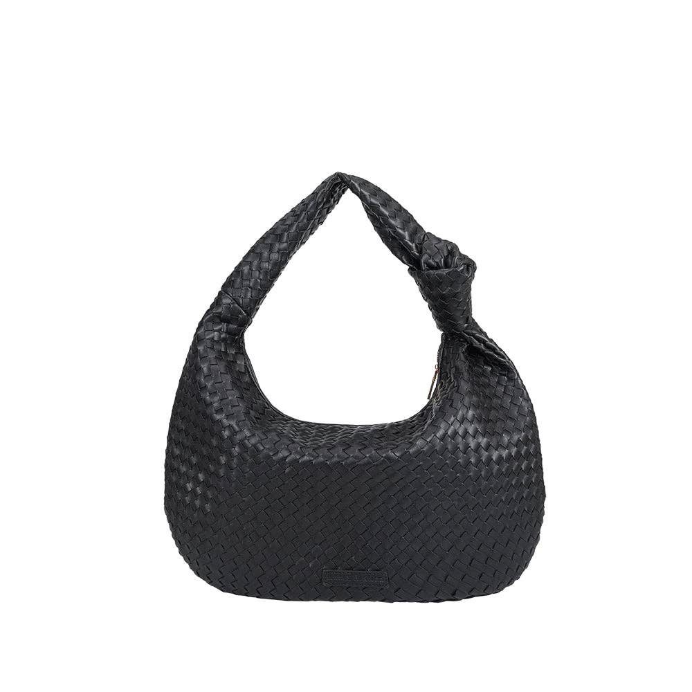 Brigitte Large Black Recycled Vegan Shoulder Bag