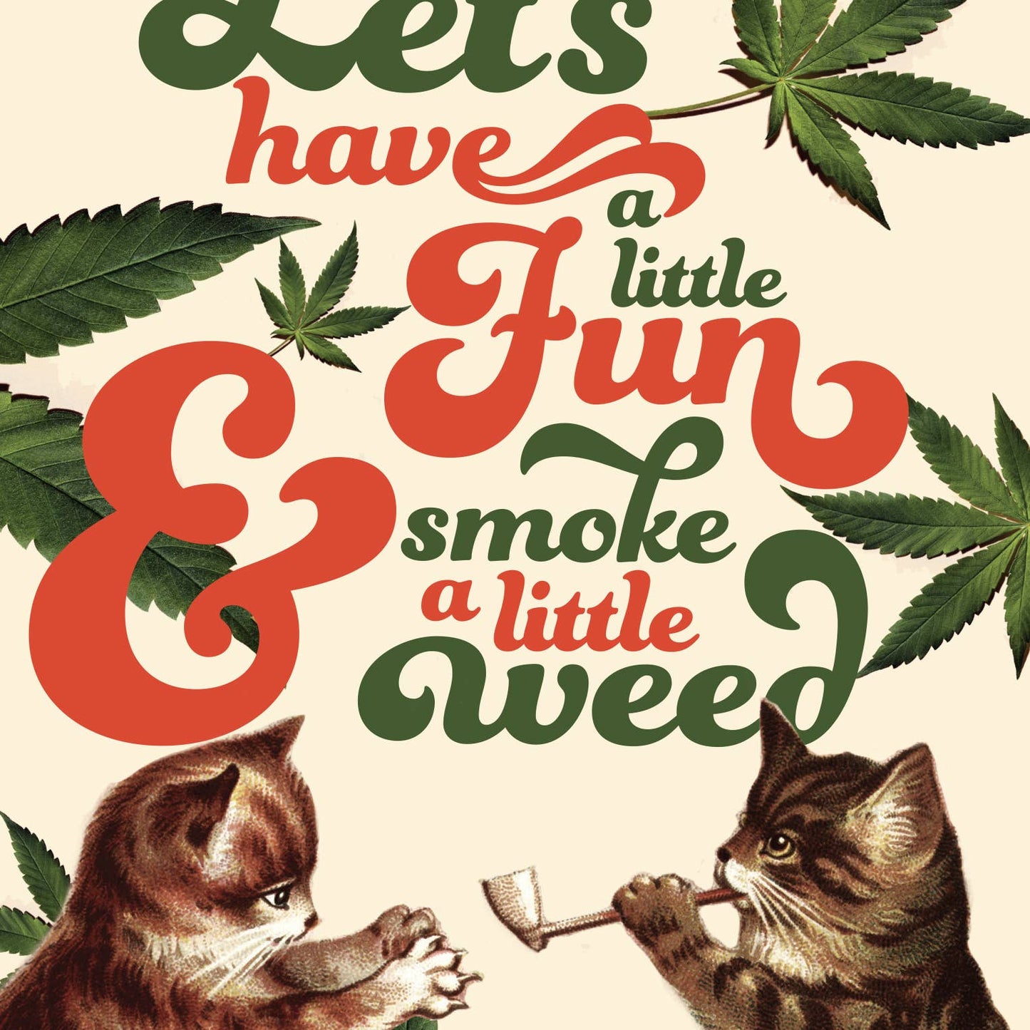 FUN CATS WEED card