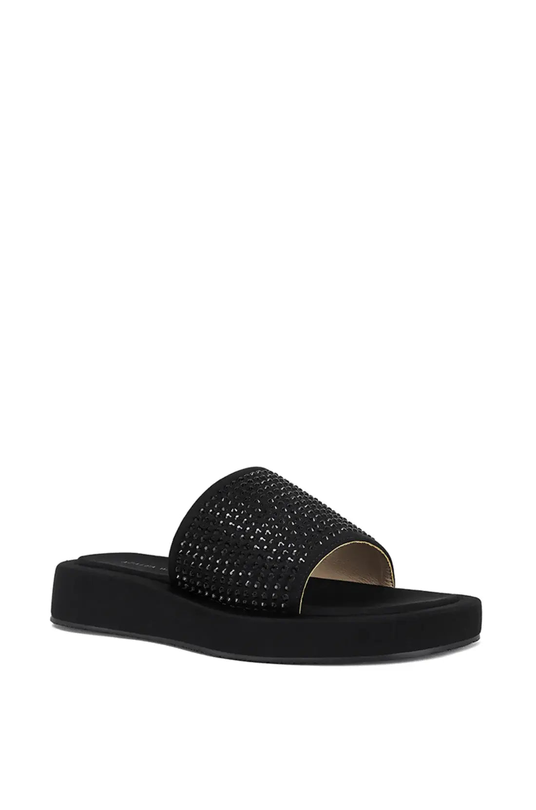 ISLANDTIME-BLACK FLATFORM SANDAL