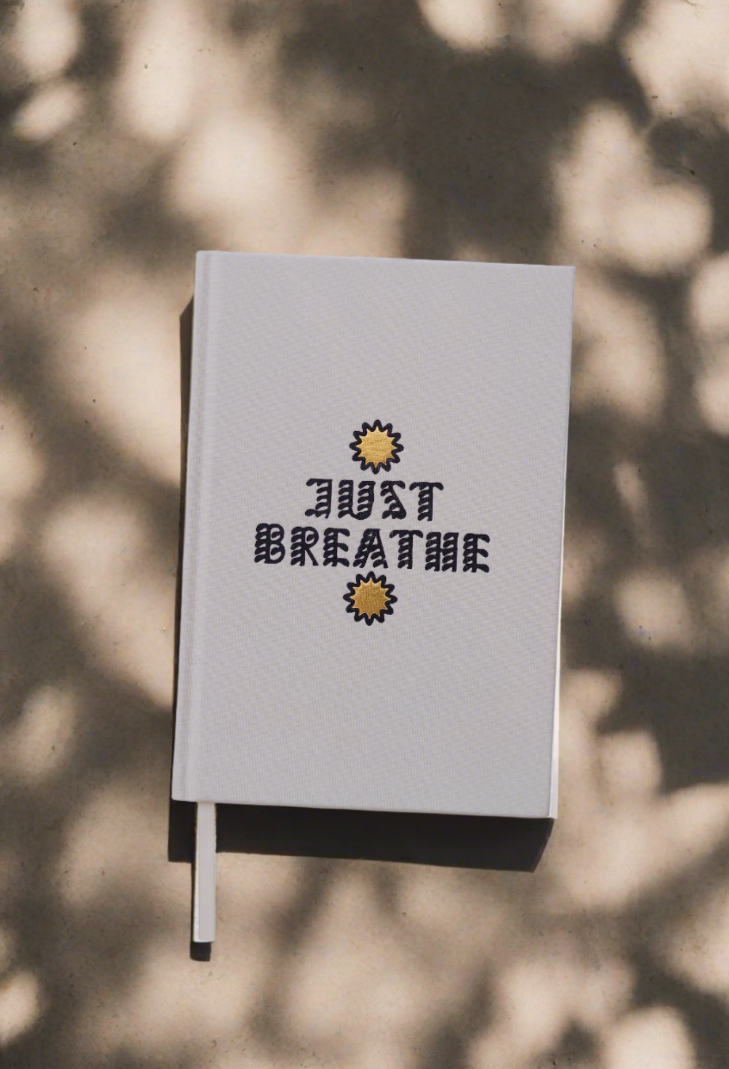 'Just Breathe' Linen Journal