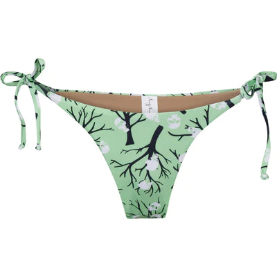 Dead Oak Mint & White String Bikini Bottom