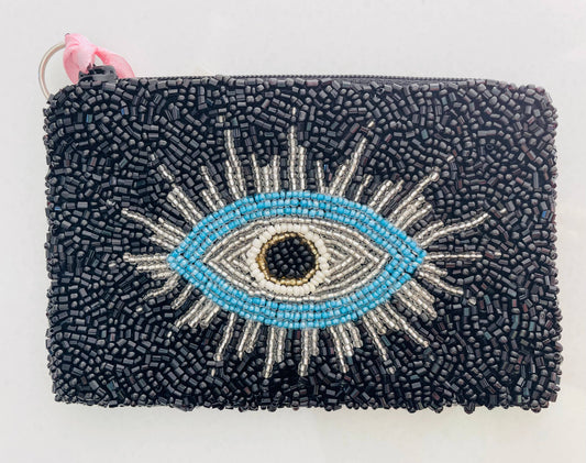 EVIL EYE WITH RAYS COIN PURSE