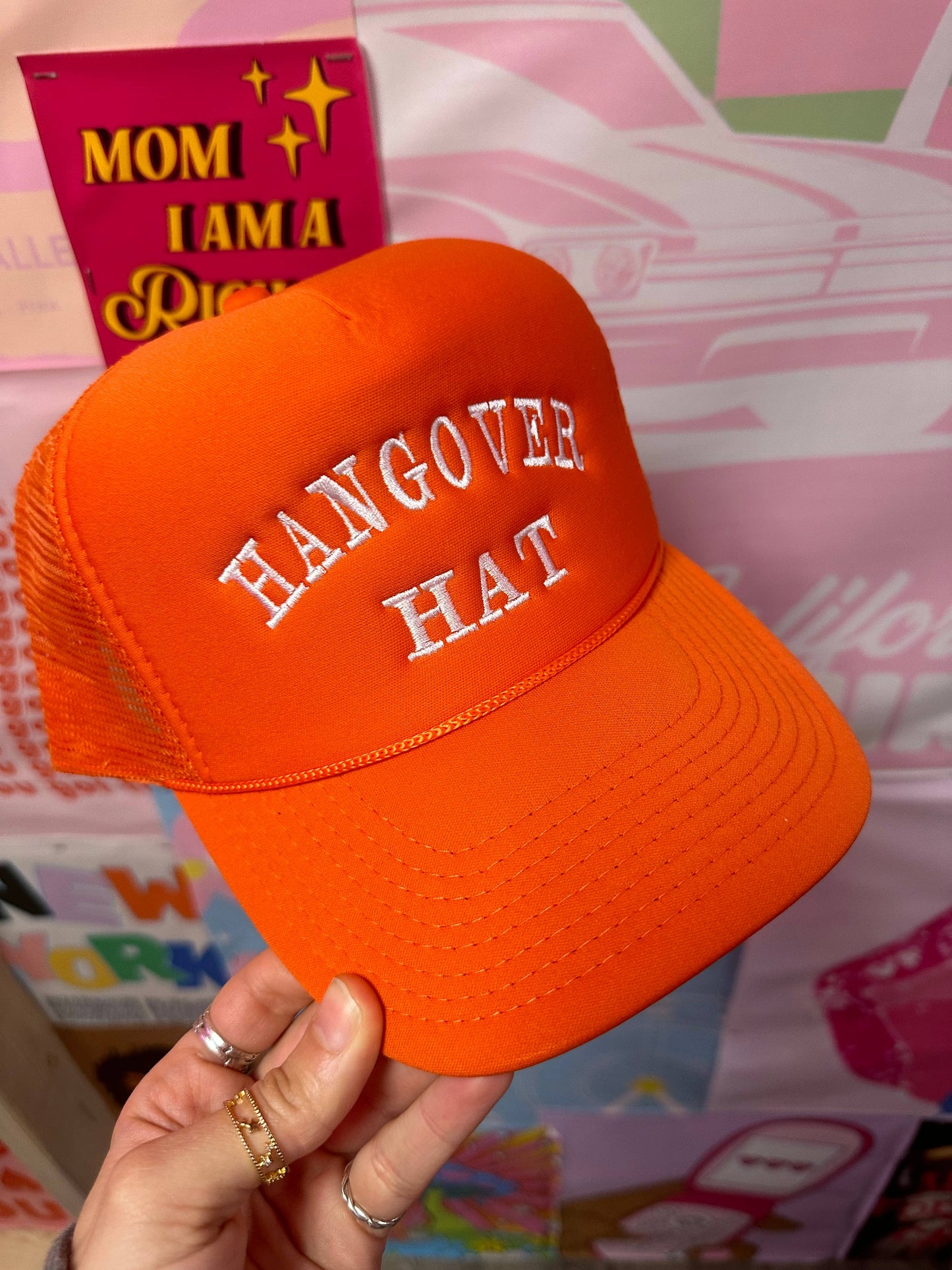 Hangover Hat-orange(Embroidery)