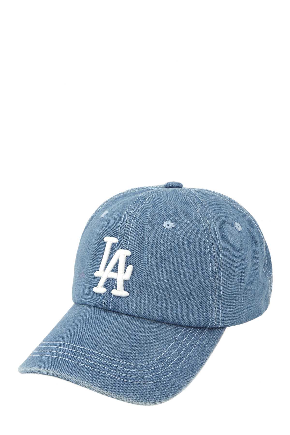 LA Embroidery Baseball Cap LT.Denim