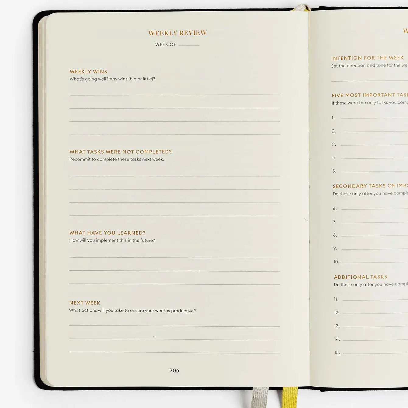 Productivity Planner Black