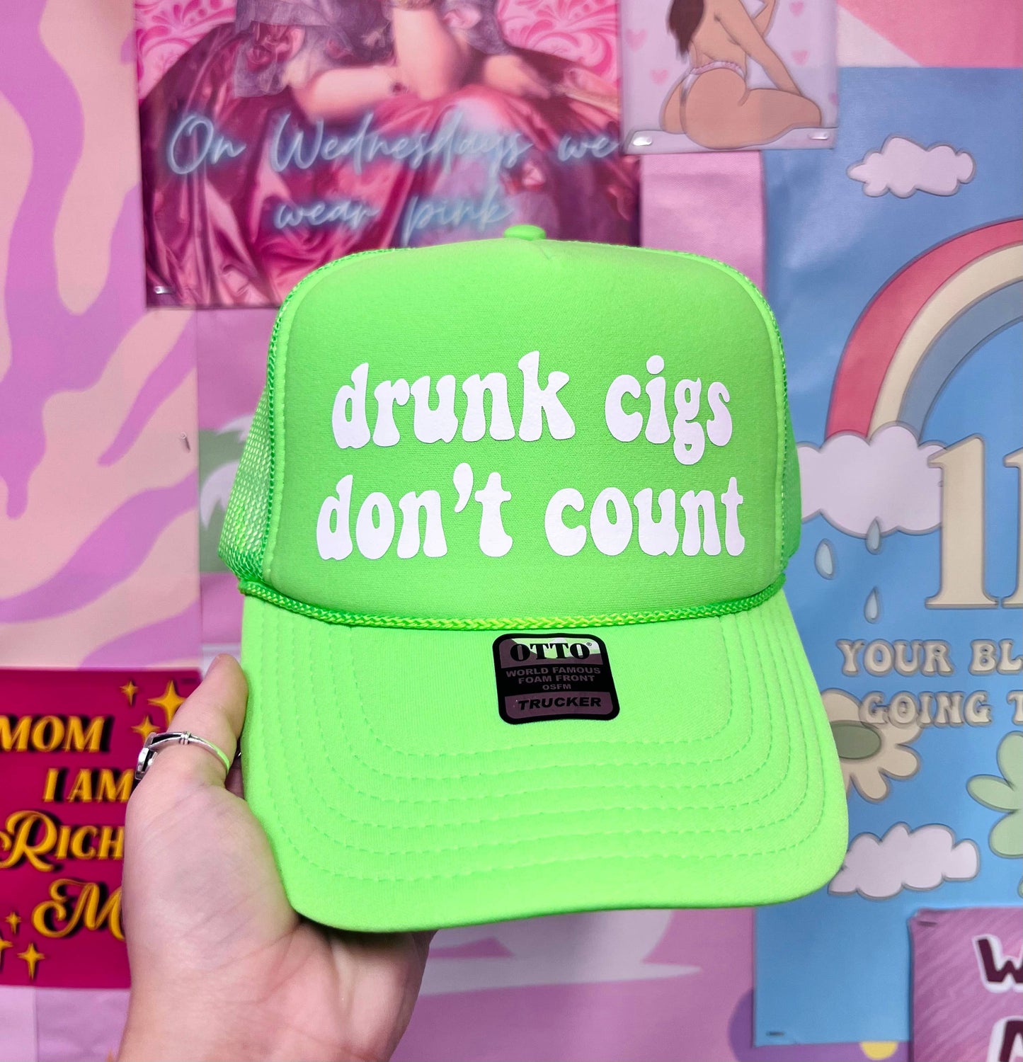 Drunk Cigs Don't Count - Trucker Hat