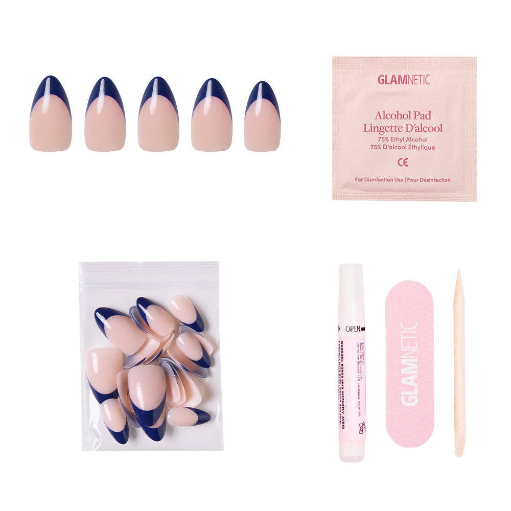 French Riviera Press-On Nails | French Tip | Short Almond